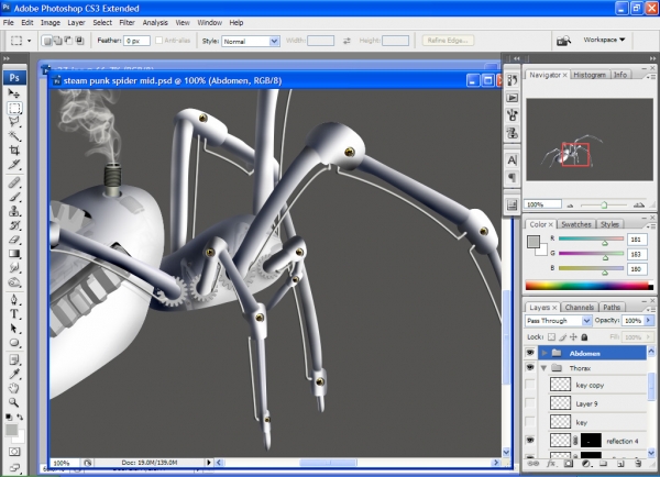 Creation of Brass Gear Spider: Step 27